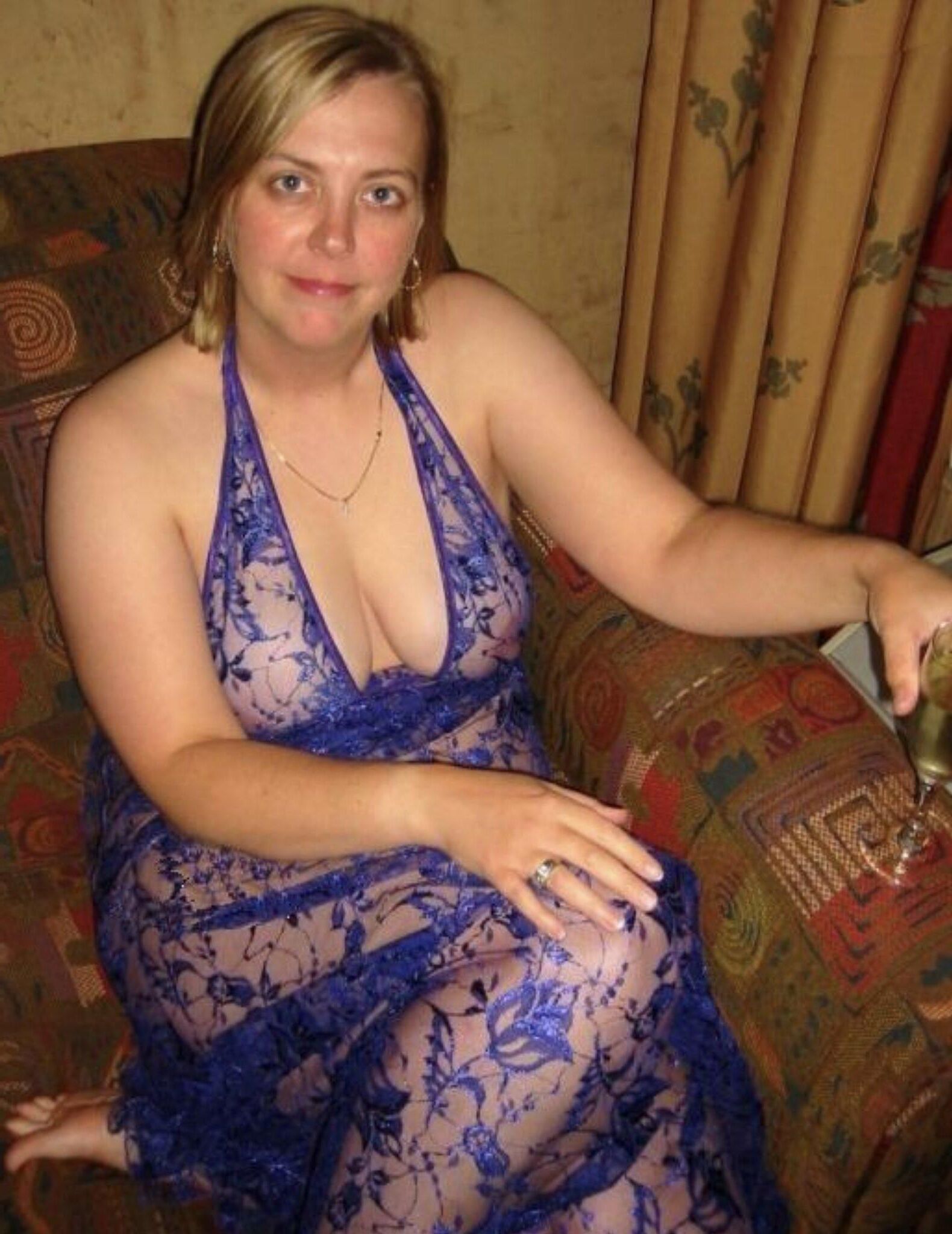 Look at me young man, not at my tits 