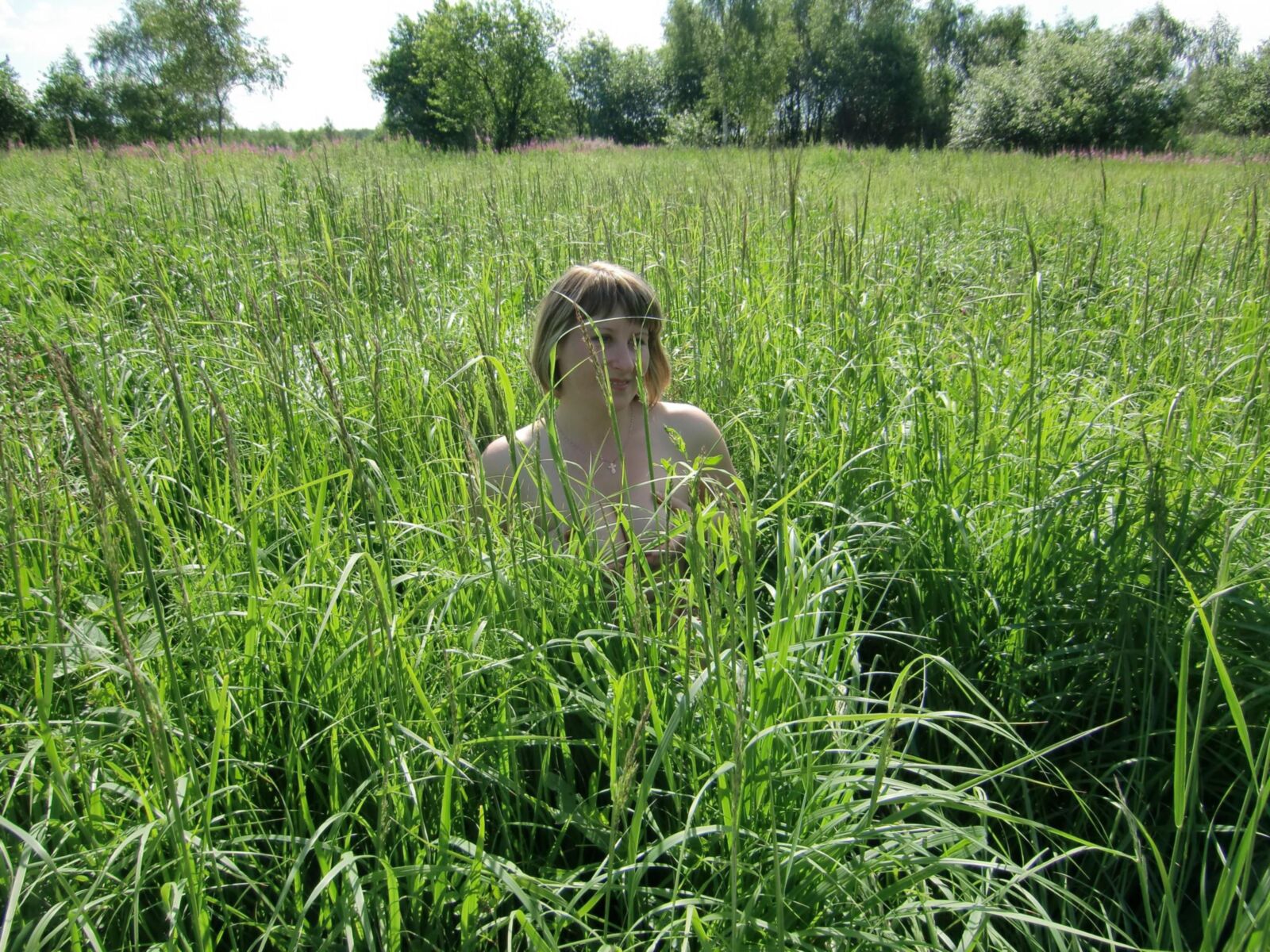 Anna living close to Moscow out and indoors