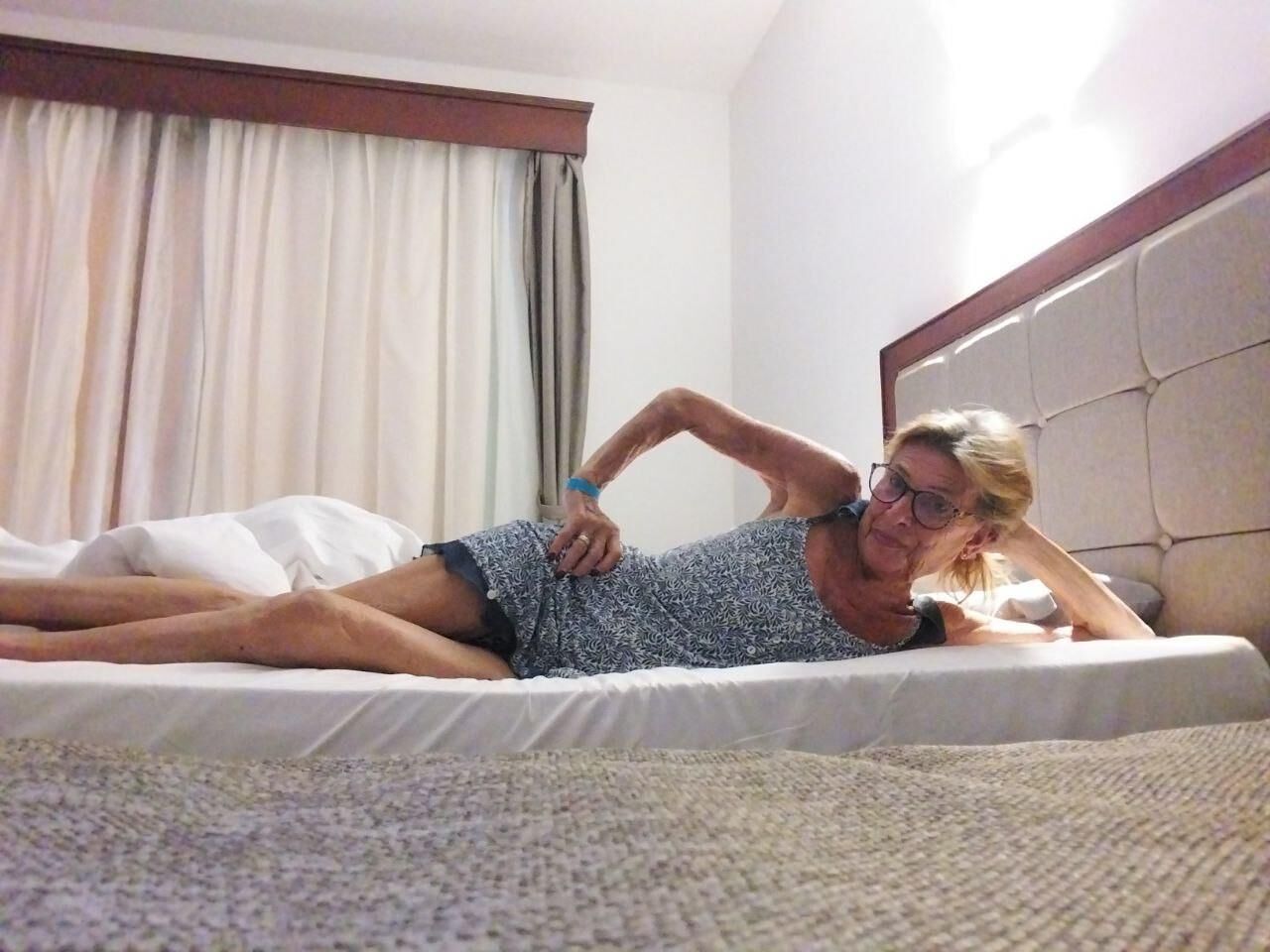 Skinny German Granny In Lingerie From Frankfurt Exposed