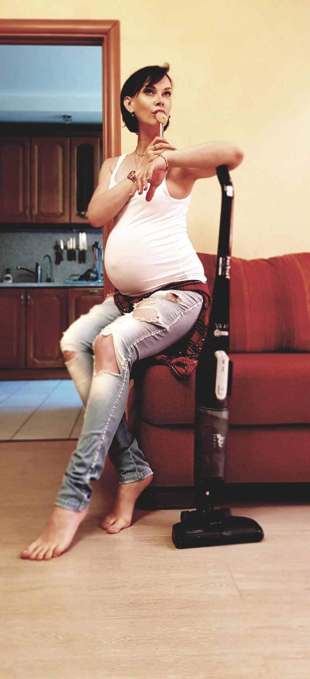 Non Nude Pregnant Mother