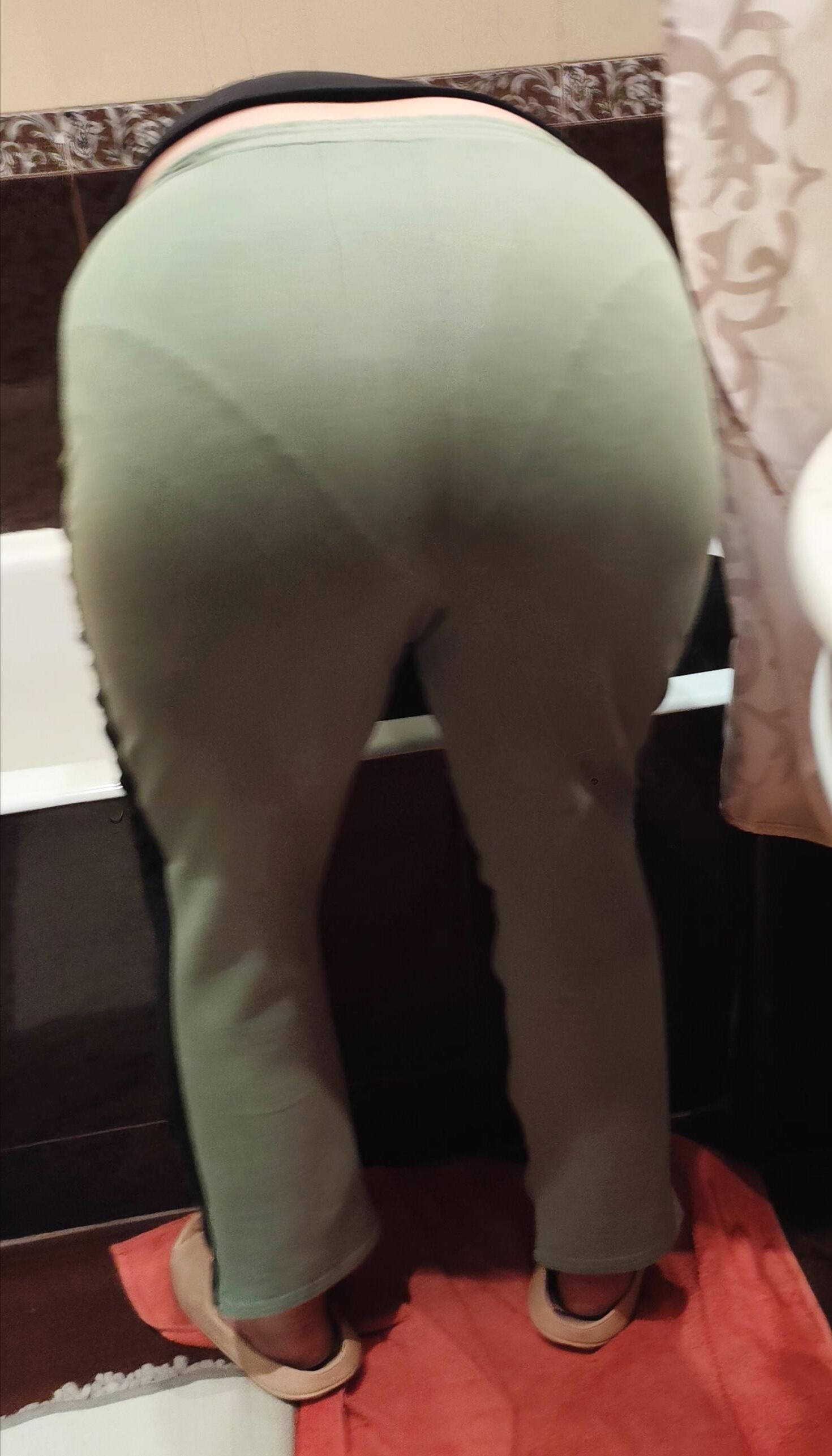 My wife's mom's gorgeous legs and ass