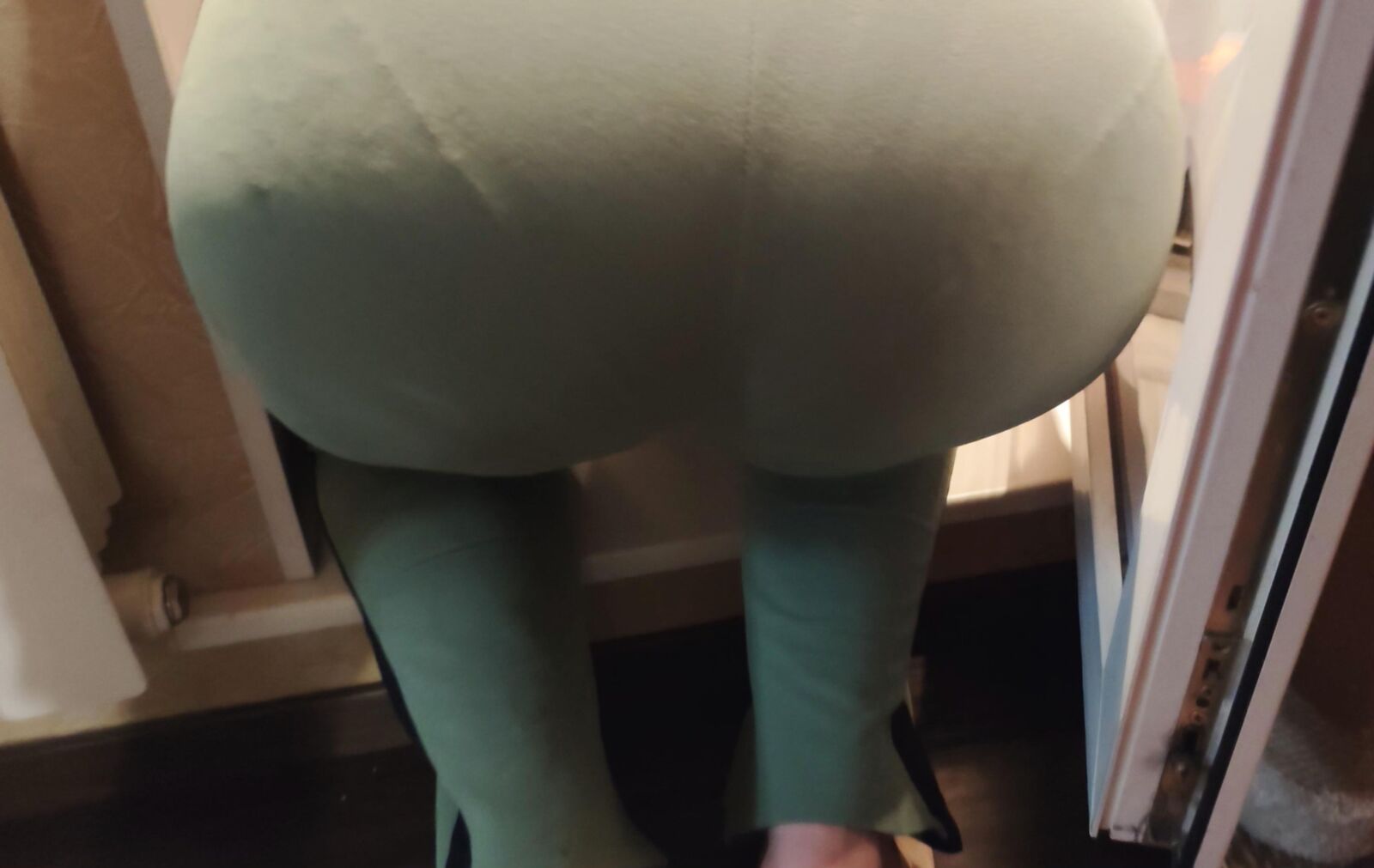 My wife's mom's gorgeous legs and ass