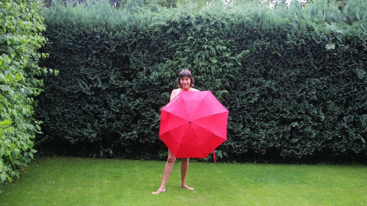 Sabine E. Red Umbrella