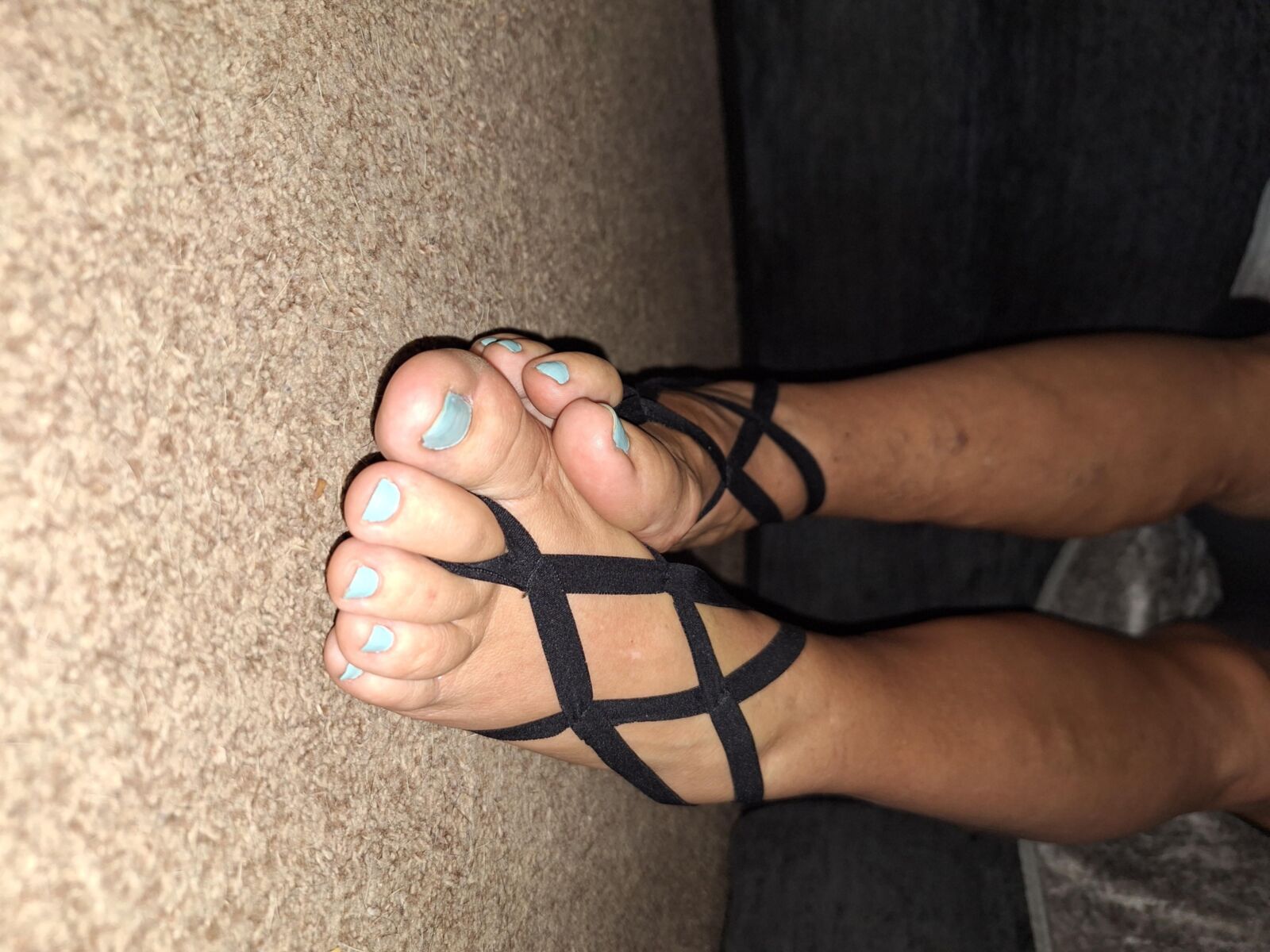 My year Girlfriends sexy feet in barefoot sandals