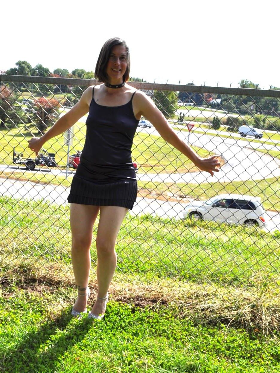 short dress and heels