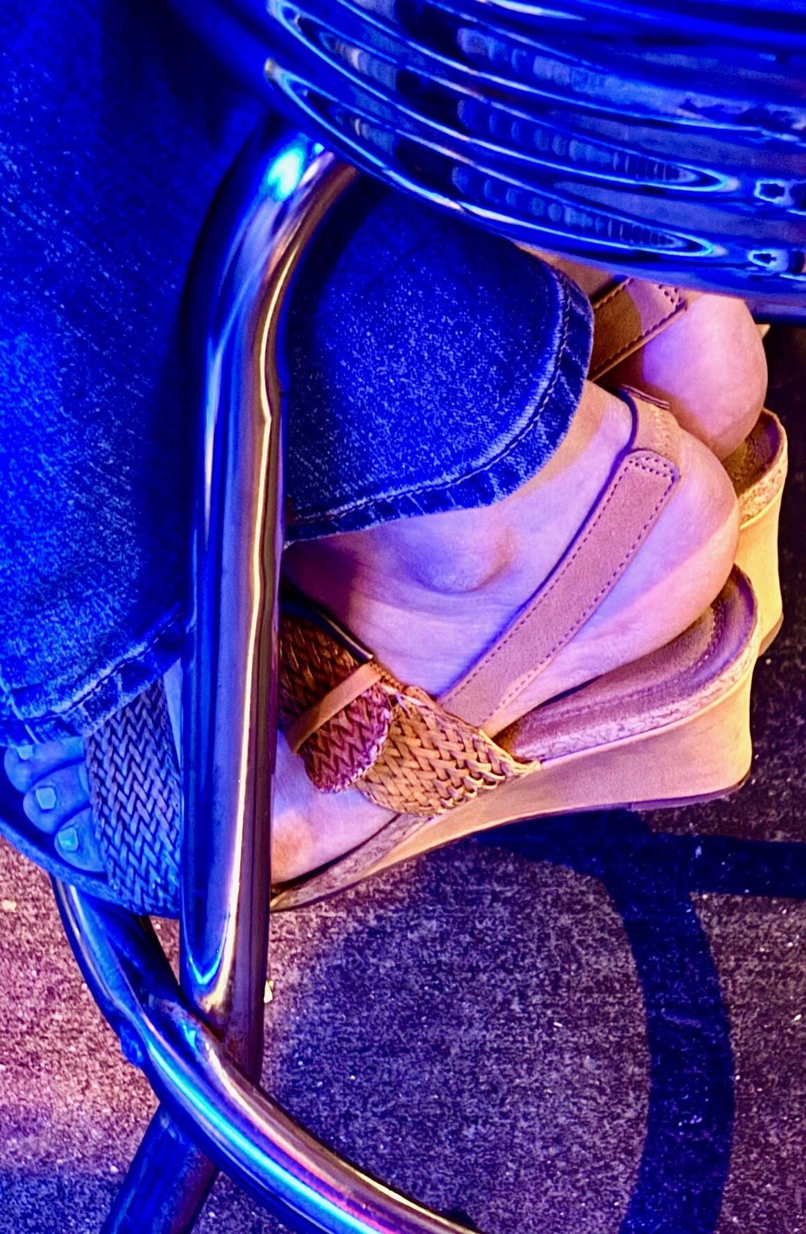 Ms. Renee yr old MILF sexy feet exposed in open toed shoes