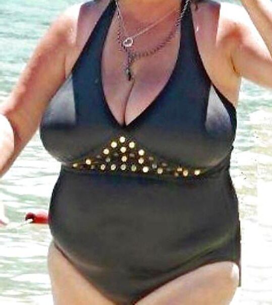 Top Busting Swimsuit Tits Mature Special 