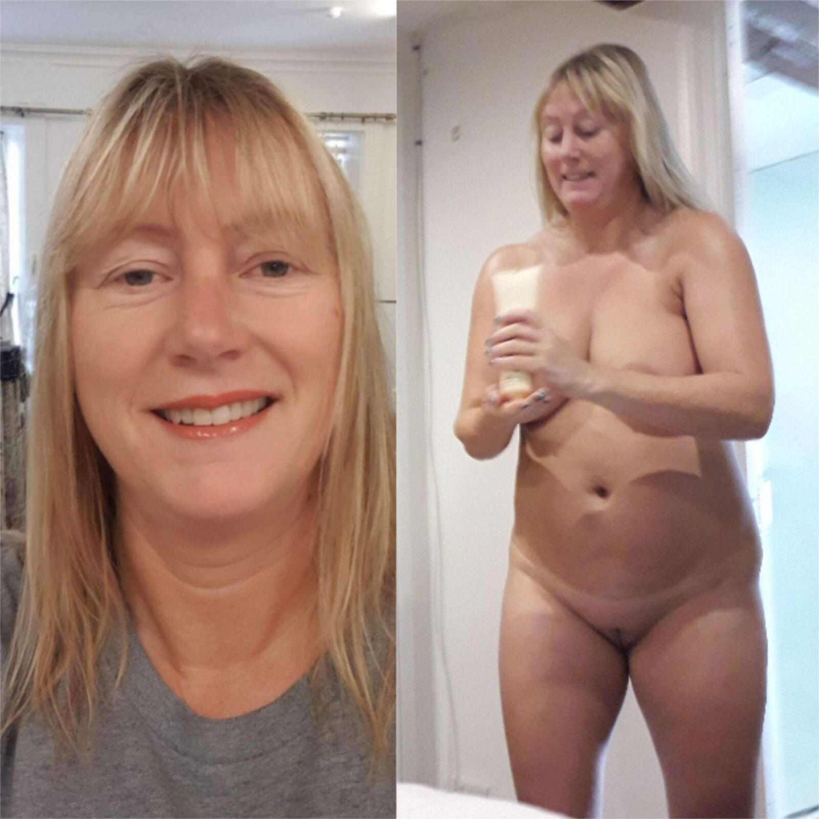 Belle Femme Blonde Cousue