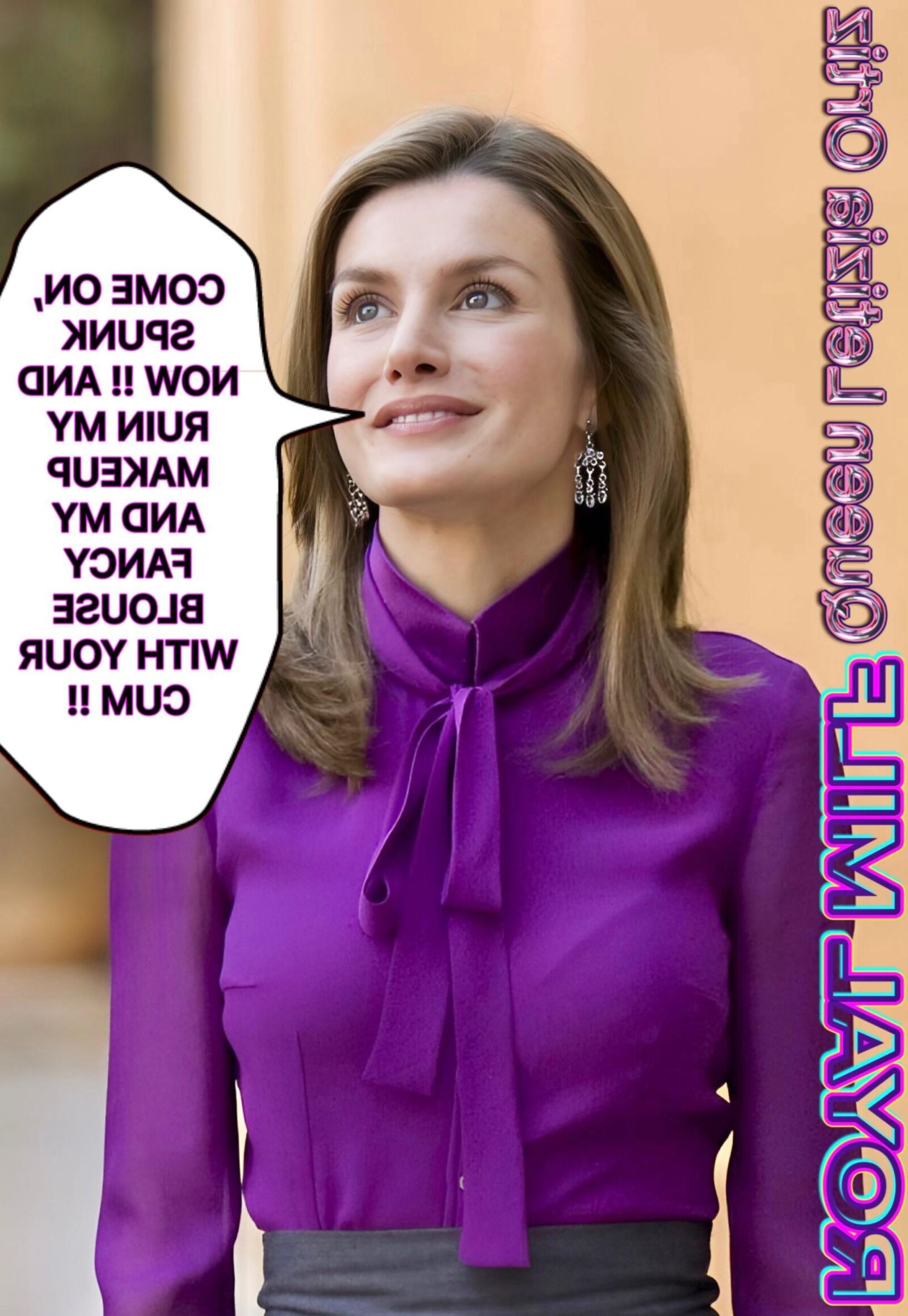 Royal Milf Cum Slut Queen Letizia Ortiz, geile Frau mit Bedürfnissen