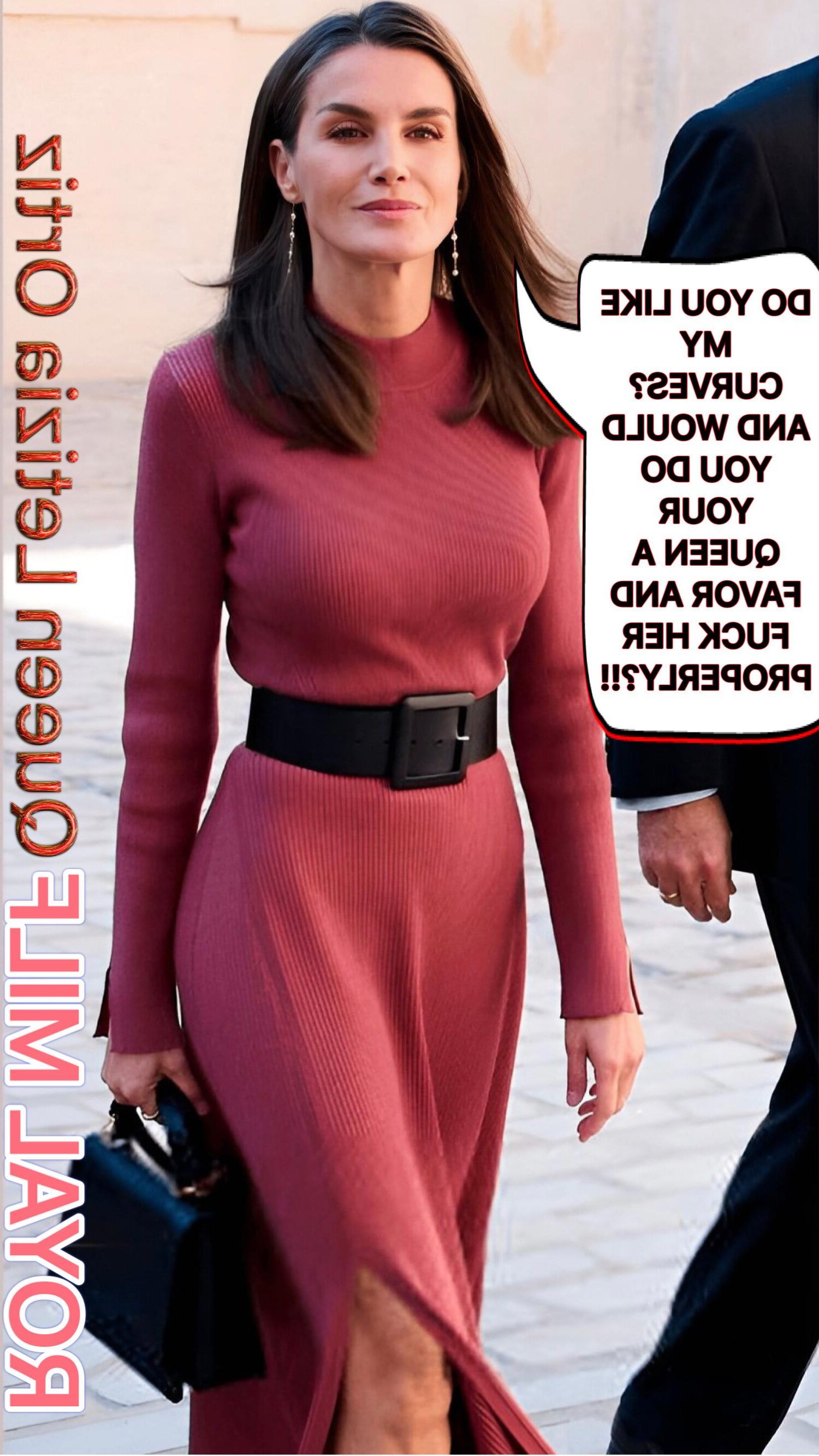 Royal Milf Cum Slut Queen Letizia Ortiz, geile Frau mit Bedürfnissen
