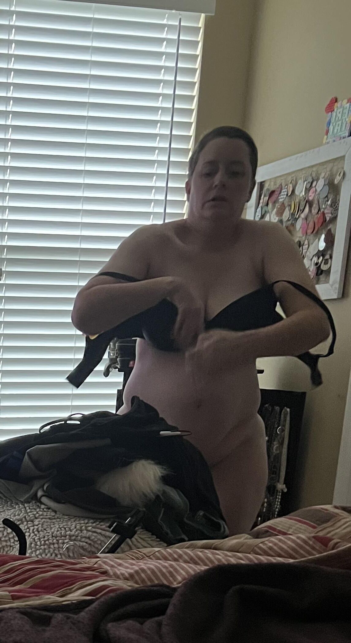 Fat Fuckpig Carrie Lynn Spied on Before and after Pussy Pounding