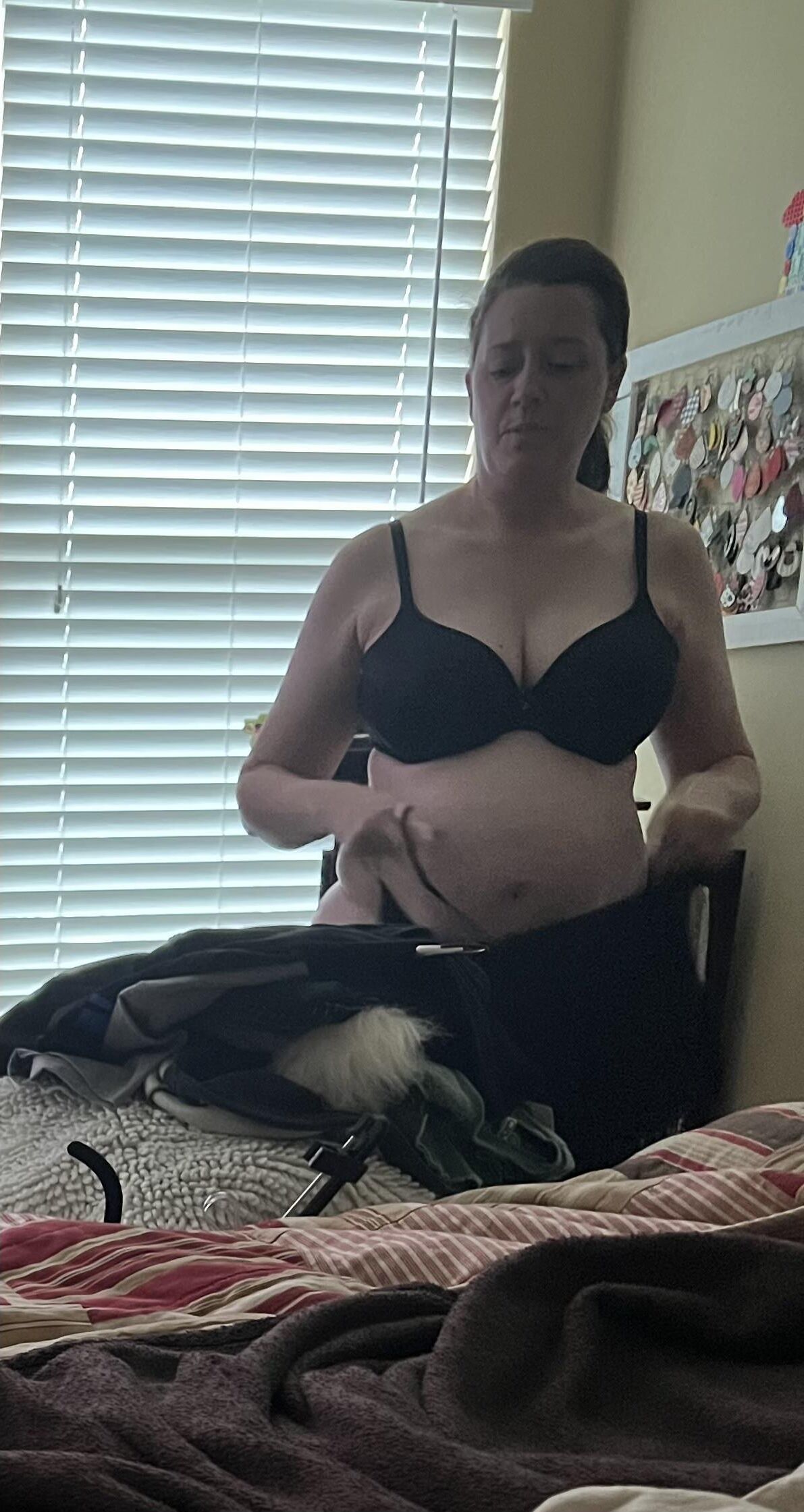Fat Fuckpig Carrie Lynn Spied on Before and after Pussy Pounding