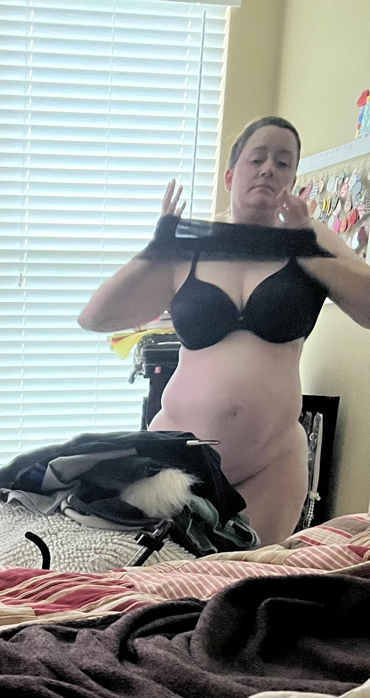 Fat Fuckpig Carrie Lynn Spied on Before and after Pussy Pounding