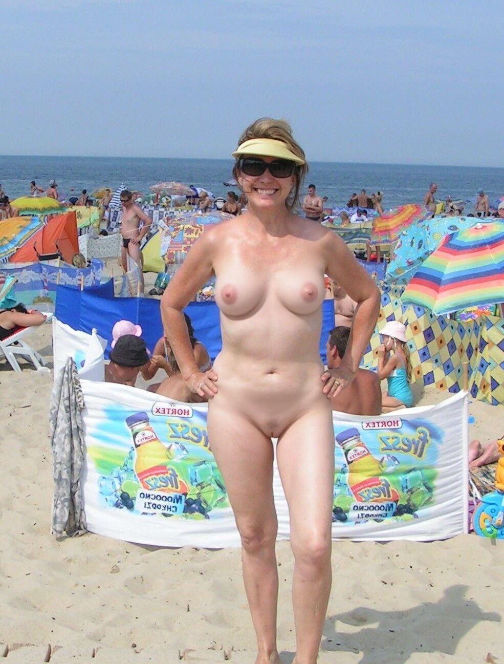 Mom Beach Stripped