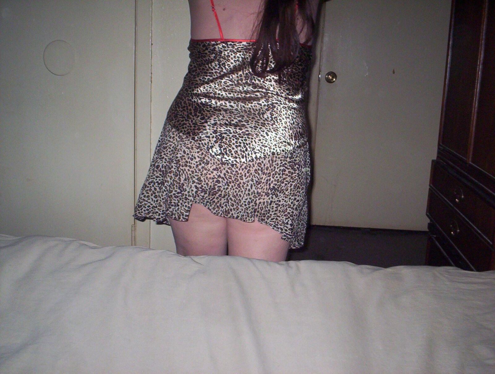Shawnee playing in black tights 
