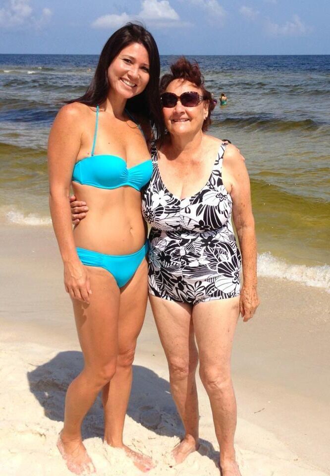 Top Busting Swimsuit Tits 