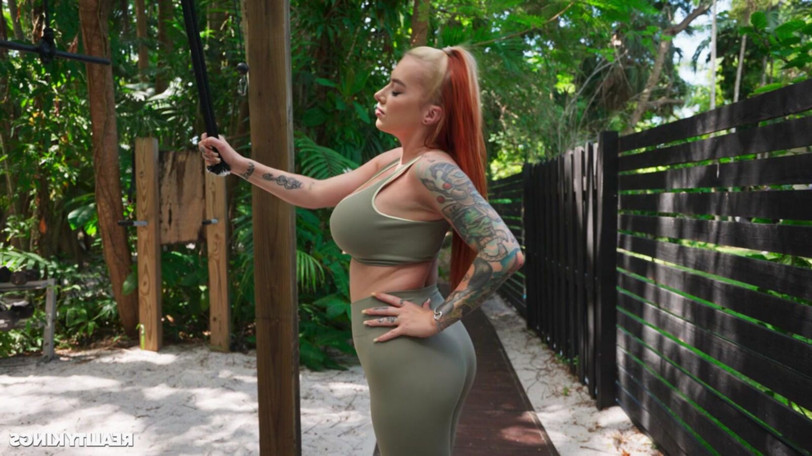 Cubbi Thompson yo haciéndolo sudar!