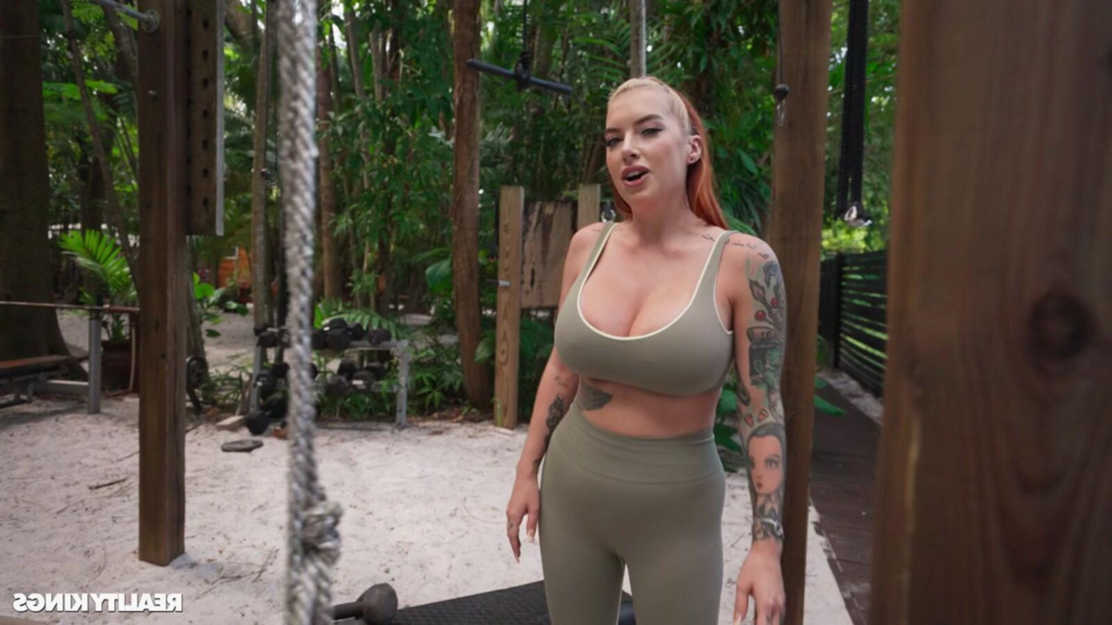 Cubbi Thompson yo haciéndolo sudar!