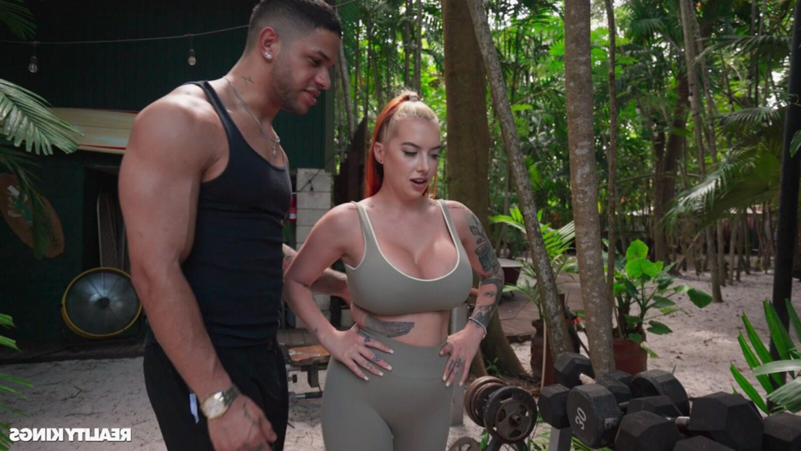 Cubbi Thompson yo haciéndolo sudar!