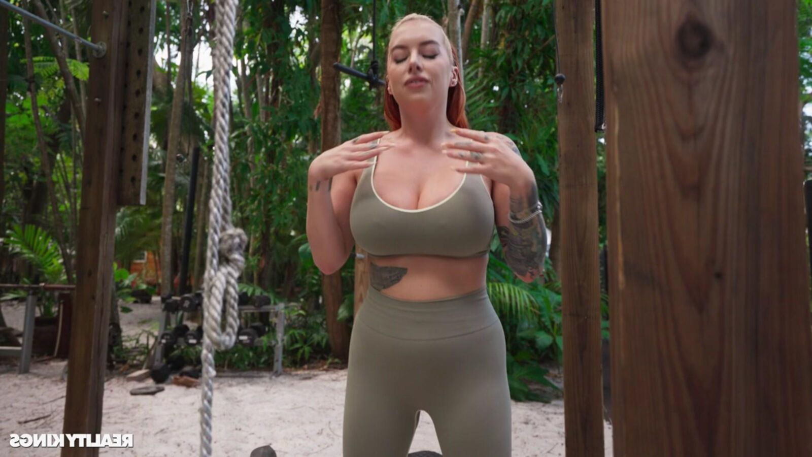 Cubbi Thompson yo haciéndolo sudar!