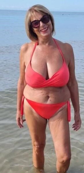Top Busting Swimsuit Tits 