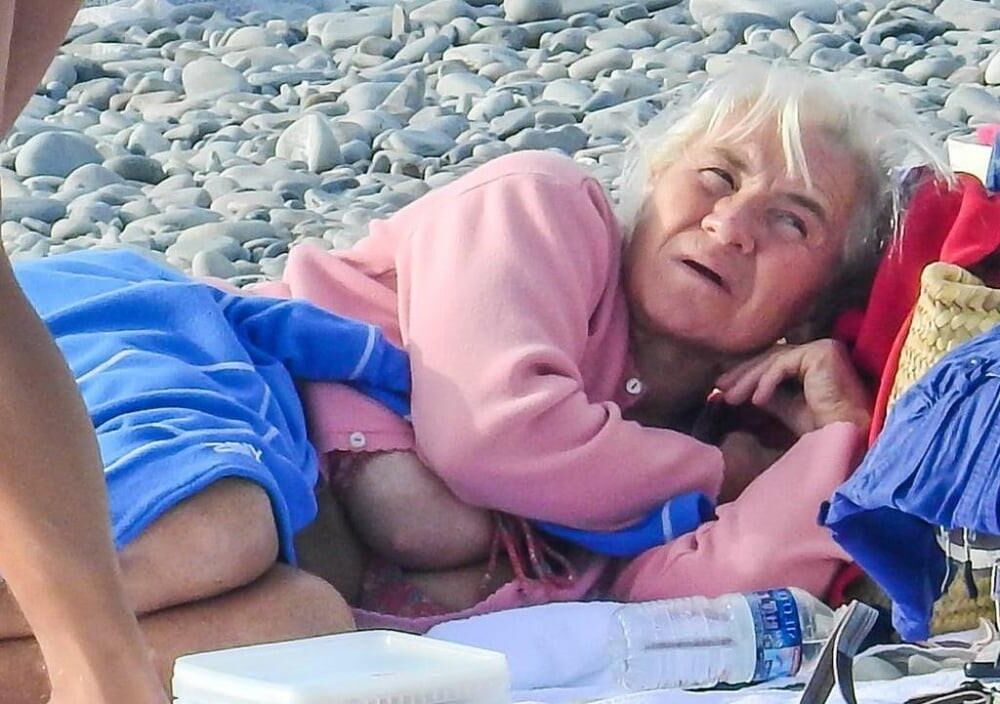 Granny MILF Outdoor
