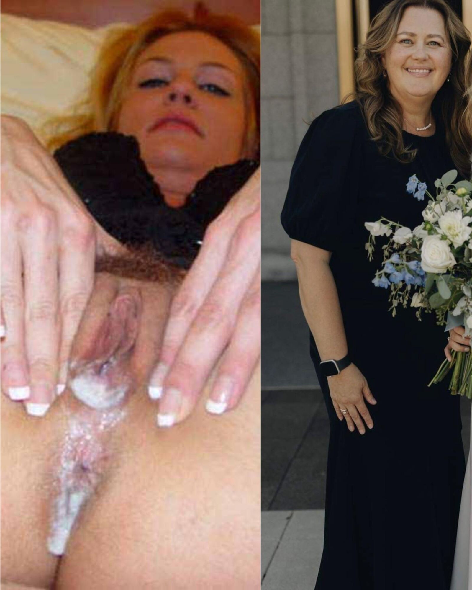 Before and after wives and mothers 