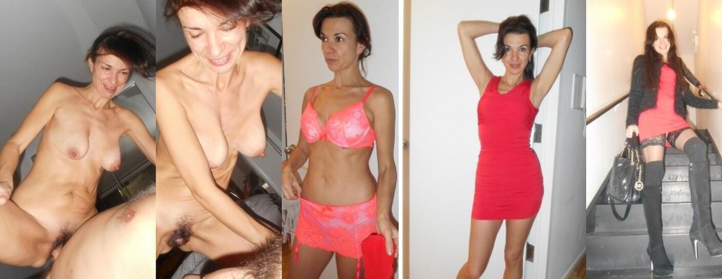 Laura gekleidet sich entkleidete
