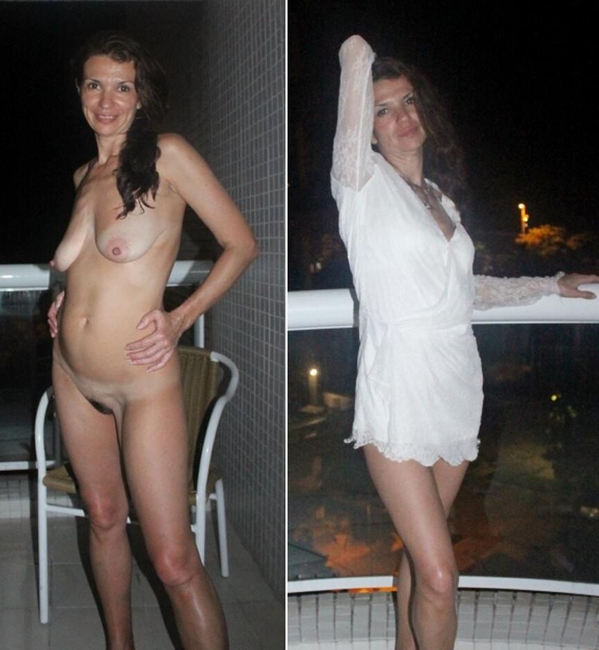 Laura gekleidet sich entkleidete