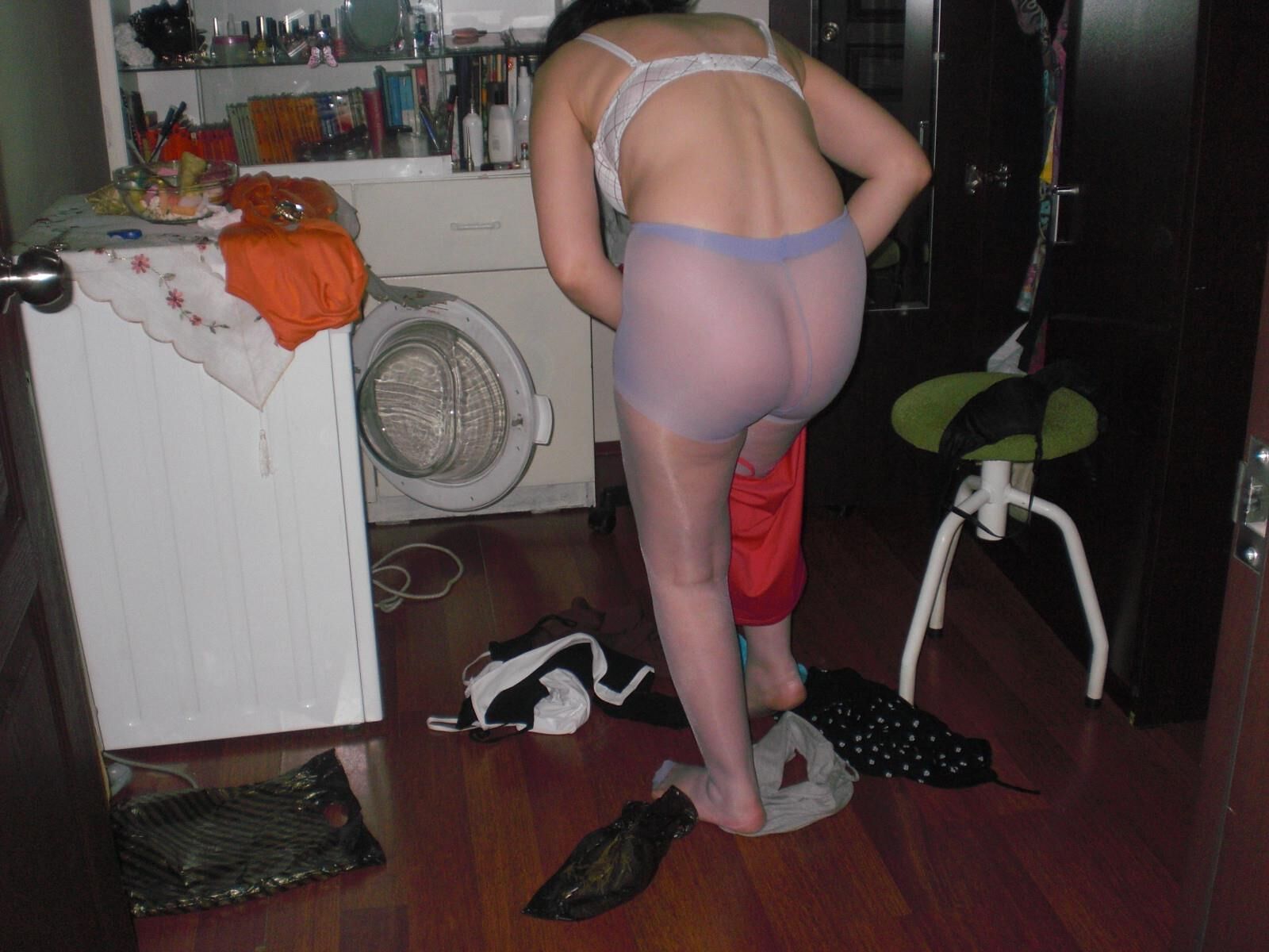 Mamãe é tão sexy em meia -calça