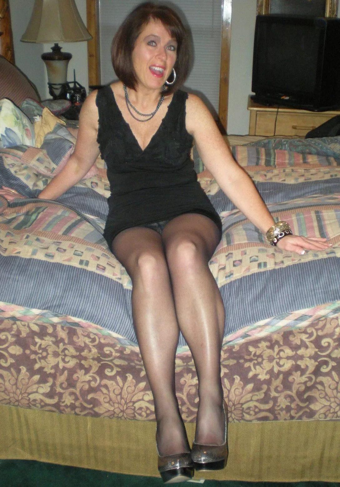 Mamãe é tão sexy em meia -calça