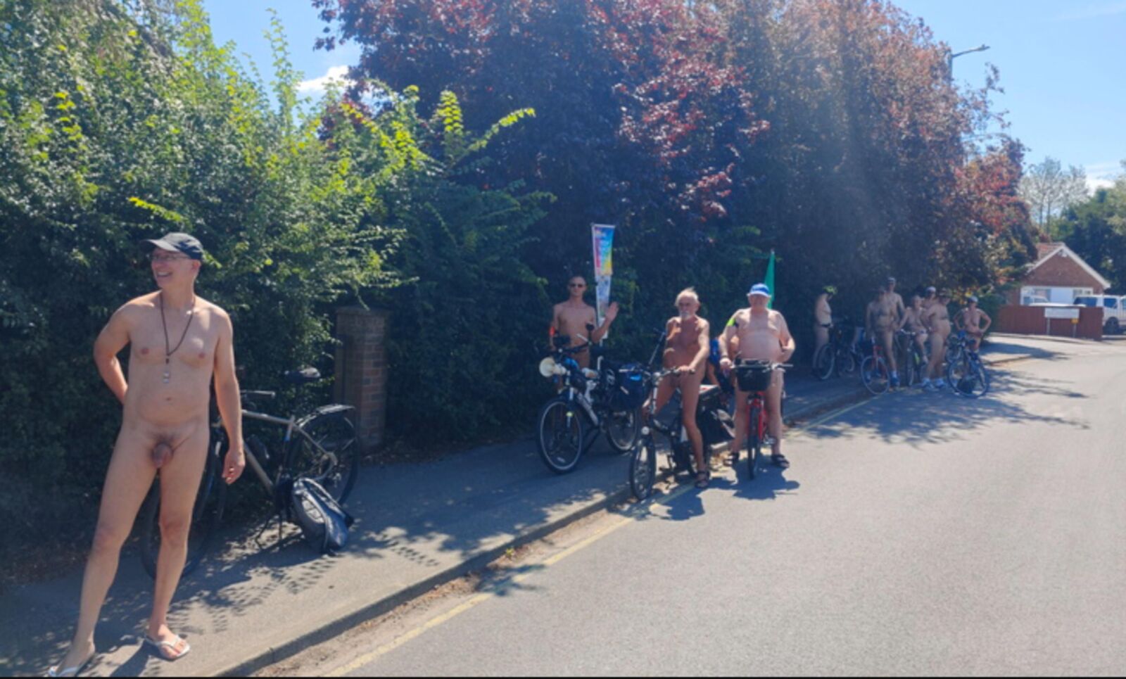 Ipswich nackte Radtour