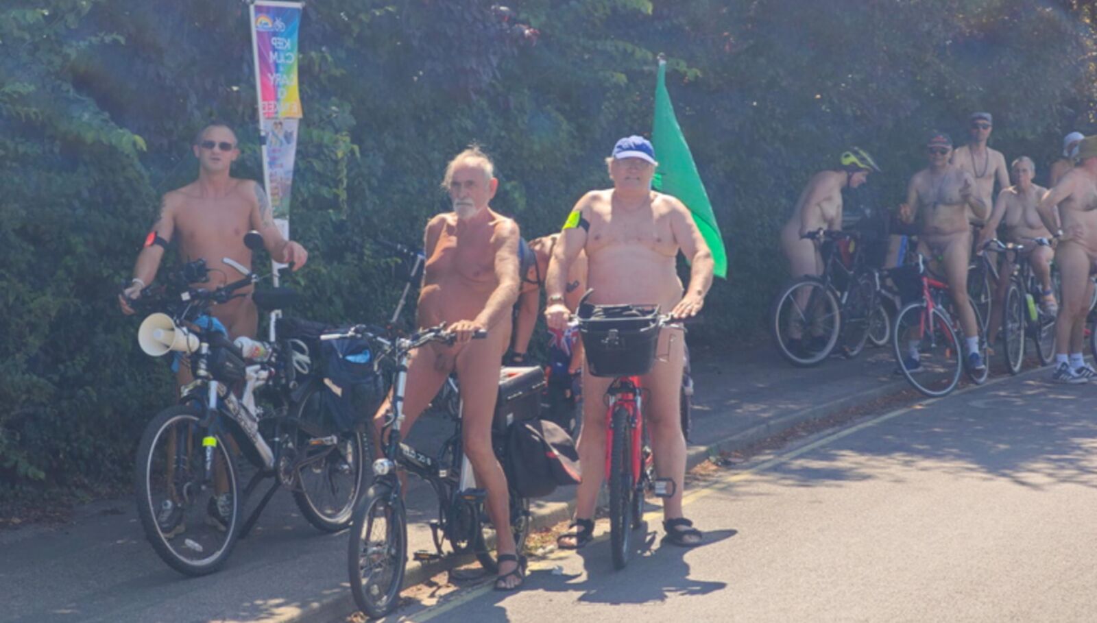 Ipswich nackte Radtour