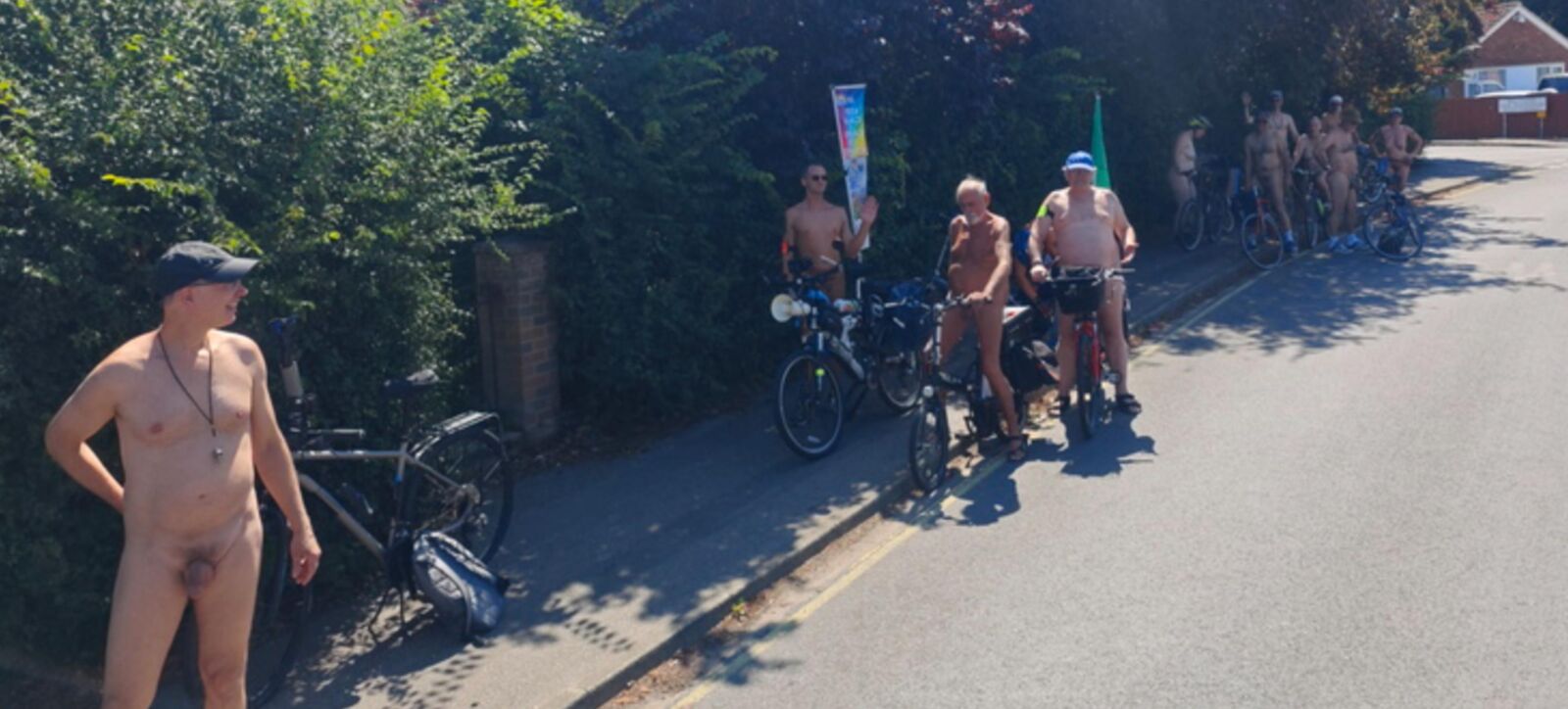 Ipswich nackte Radtour