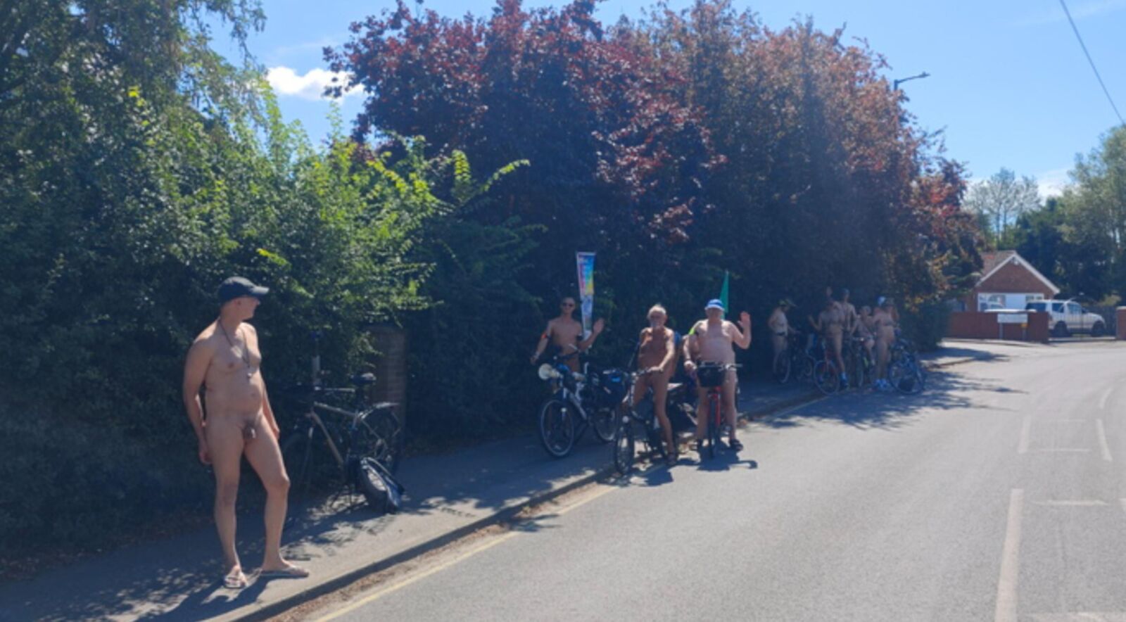 Ipswich nackte Radtour