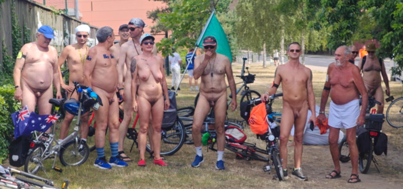 Ipswich nackte Radtour