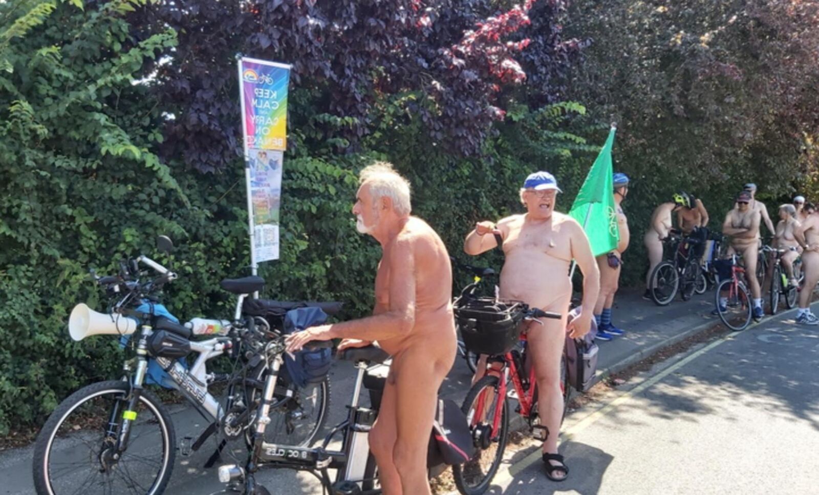 Ipswich nackte Radtour