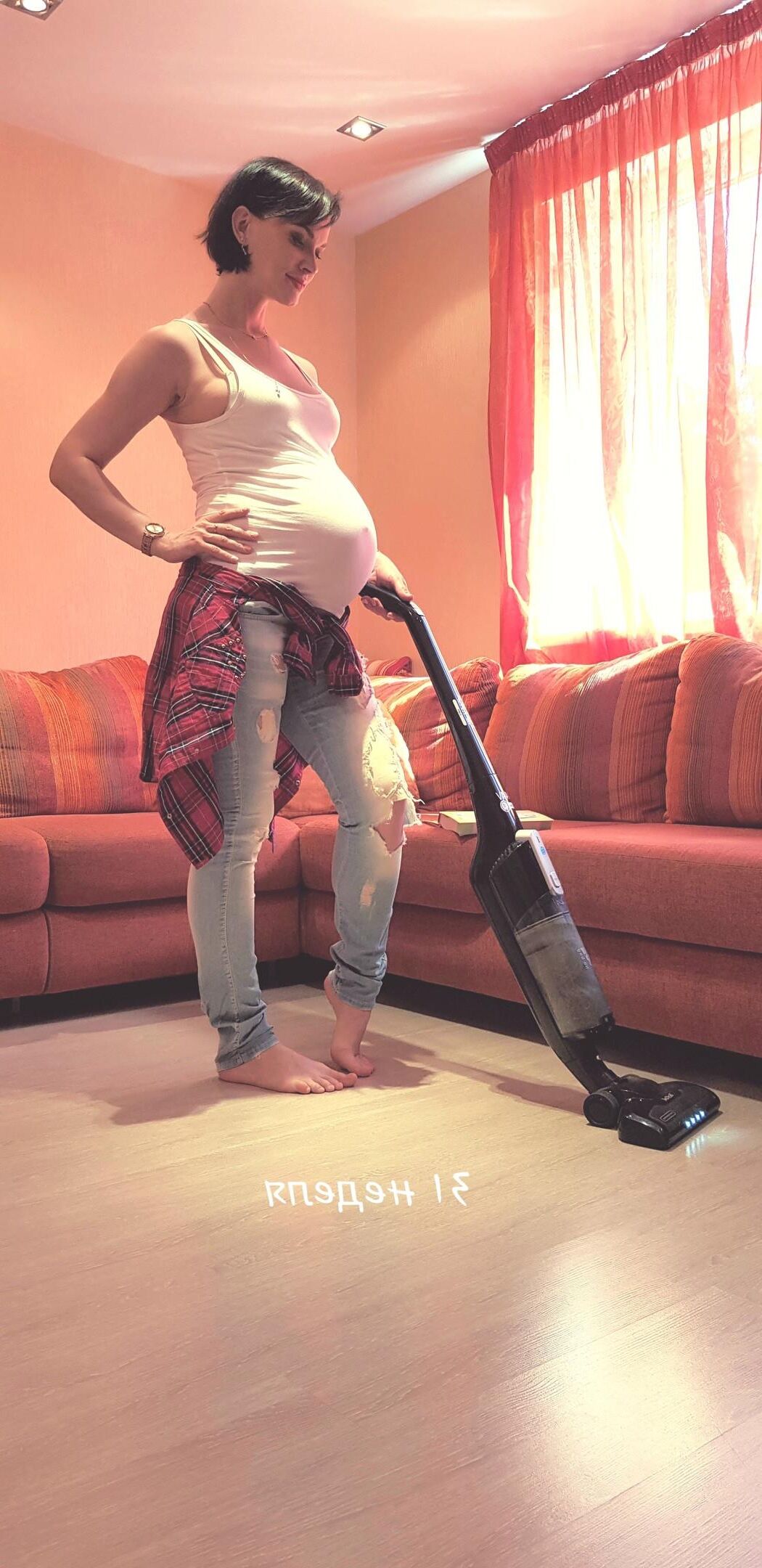 非ヌード妊娠中の母親