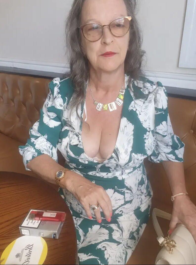 Look at me young man, not at my tits 