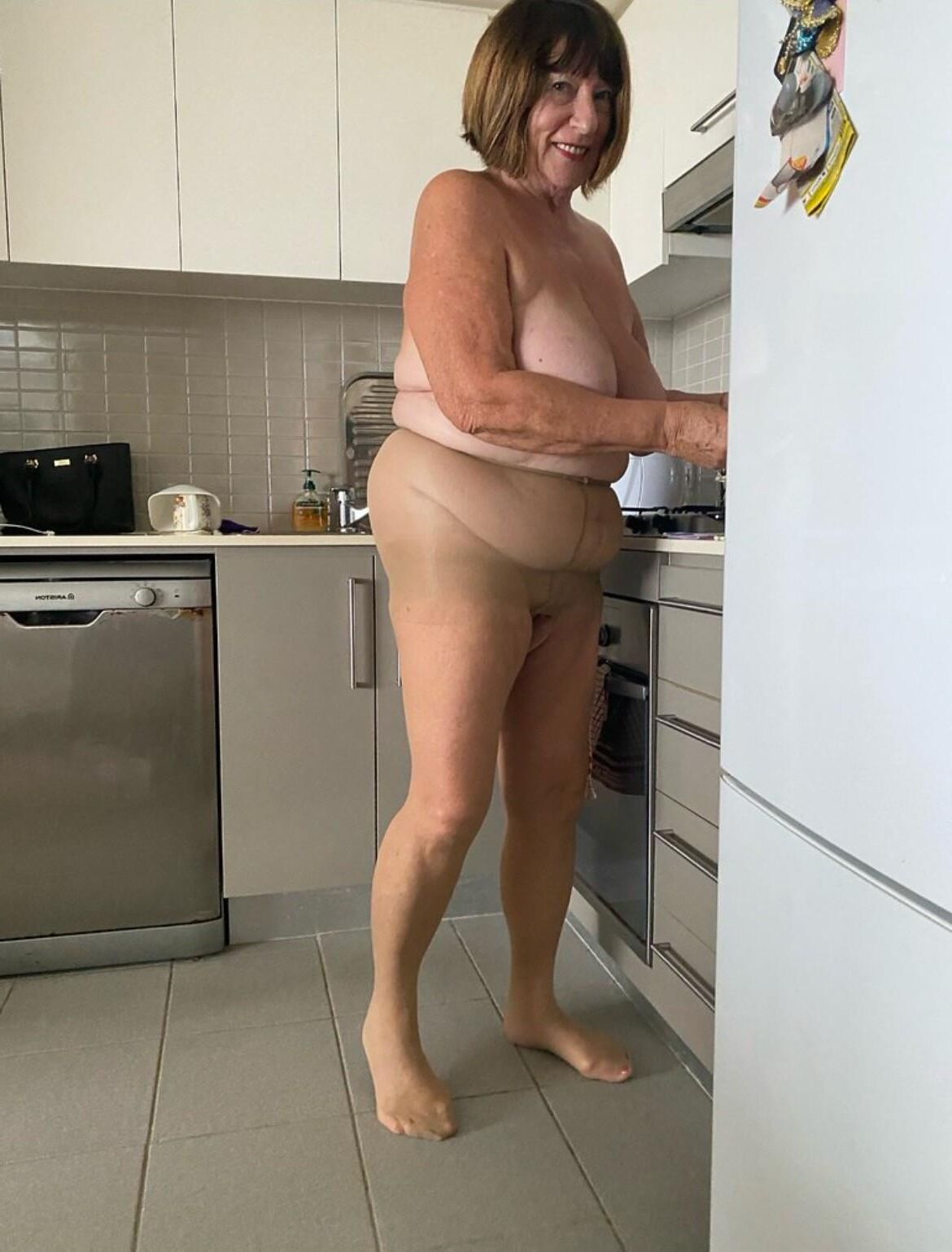 Mamãe é tão sexy em meia -calça