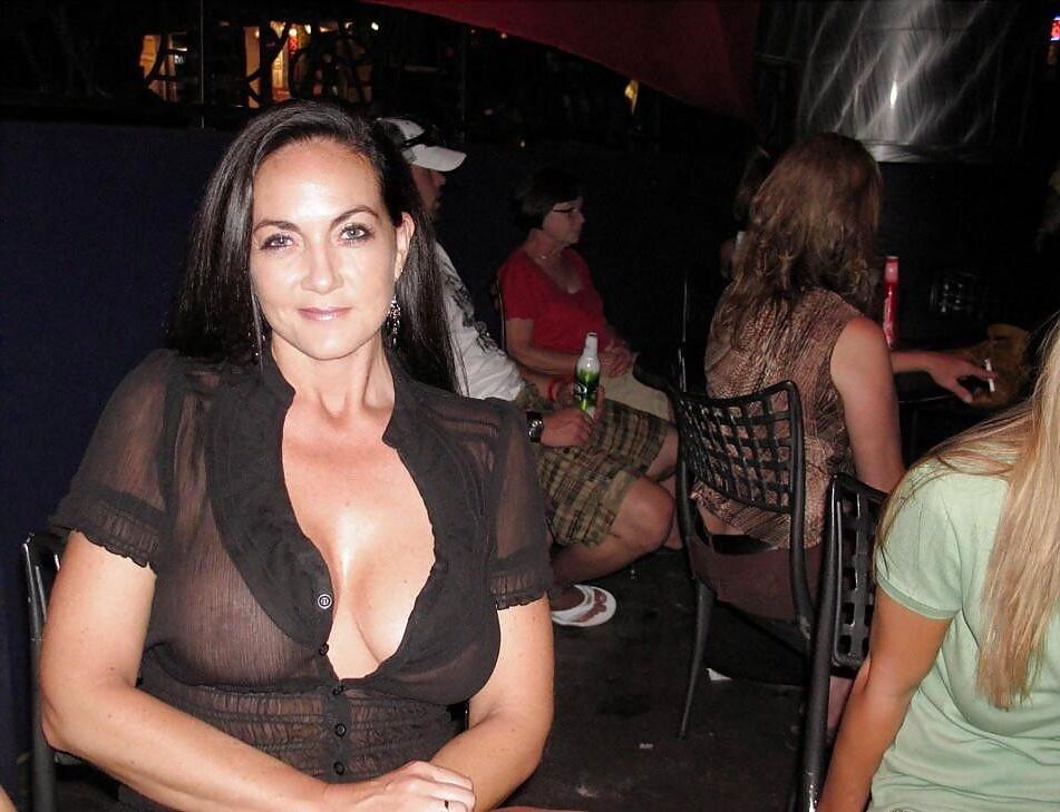 Look at me young man, not at my tits 