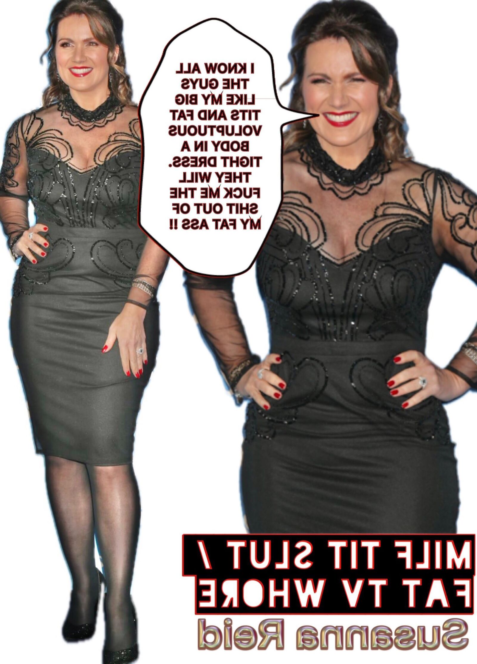 Fette Milf Tit Schlampe Susanna Reid, üppige TV -Hure
